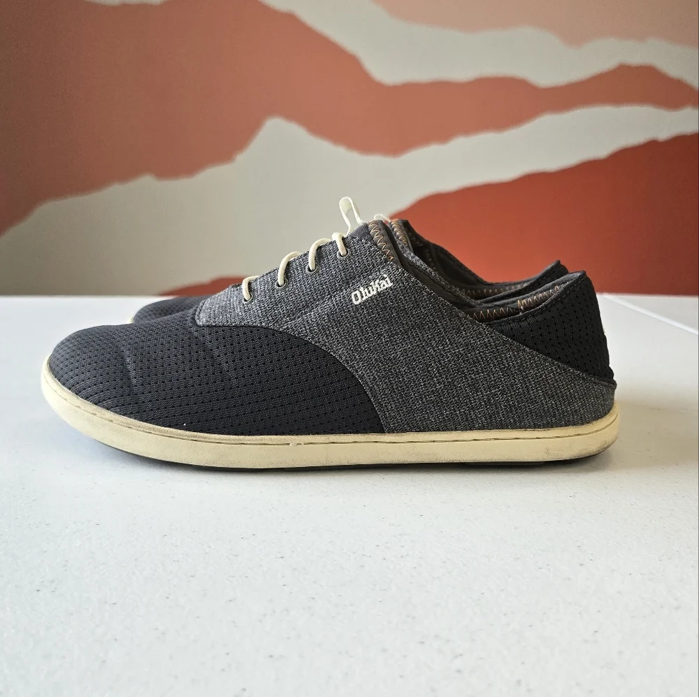 Olukai Nohea Moku Men’s No‎ Tie Boat Shoes 9.5
